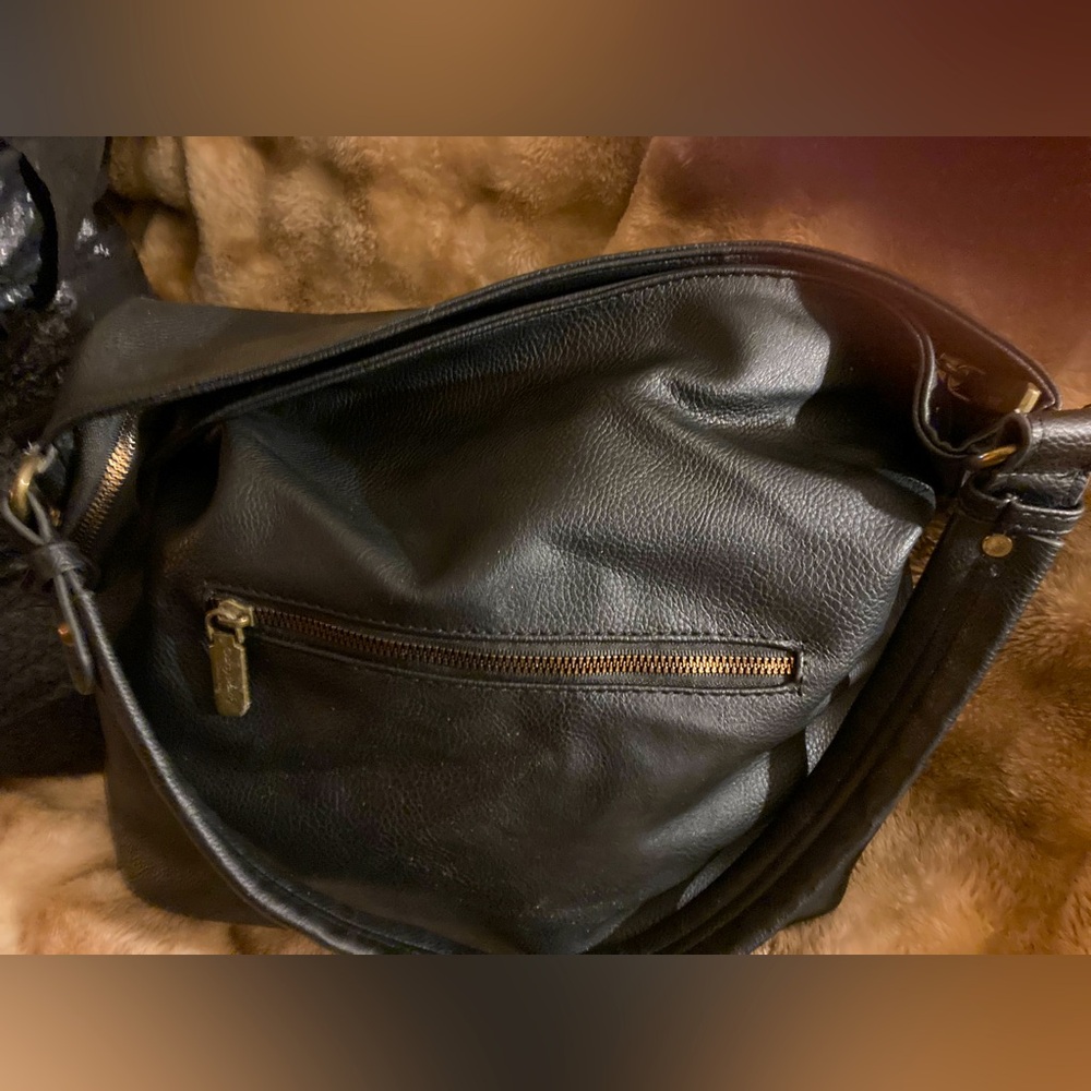 Darcy Marks Black Leather Bag